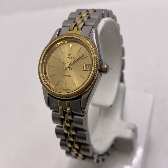 Cyma Womens Vintage Luxury Watch Works New Battery main image 4